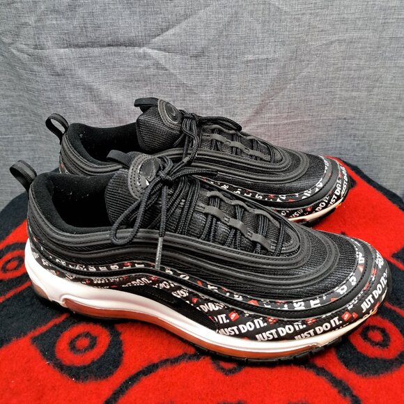 %Size 11 Nike Air Max 97 Men Just Do It Black Orange JDI Swoosh AT8437-001 A 12 main image 8